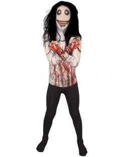 Spirit Halloween Kids Jeff the Killer Skin Suit Costume