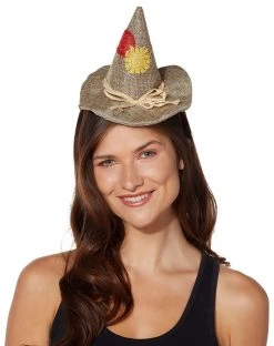 Spirit Halloween Scarecrow Mini Hat Fascinator