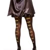 Spirit Halloween Batman Gold Backseam Tights - DC Comics -HALLOWEEN COSTUMES Sales 01376037 a