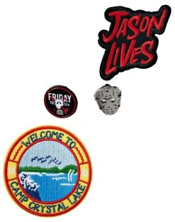 Spirit Halloween Jason Pin Patch Set - Friday the 13th