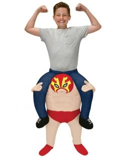 Spirit Halloween Kids Lucha Libre Piggyback Costume