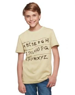 Spirit Halloween Kids Stranger Things Alphabet Wall T Shirt - Stranger Things