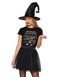 Spirit Halloween Twisted Bones Binx Spell T Shirt - Hocus Pocus