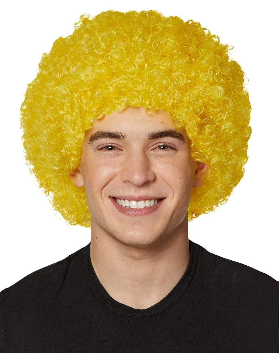 Spirit Halloween Yellow Curly Wig 3 Spirit Halloween Yellow Curly Wig