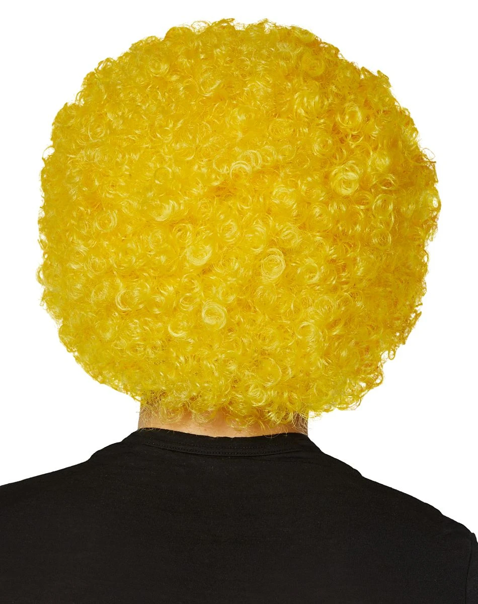 Spirit Halloween Yellow Curly Wig 4 Spirit Halloween Yellow Curly Wig - Image 2