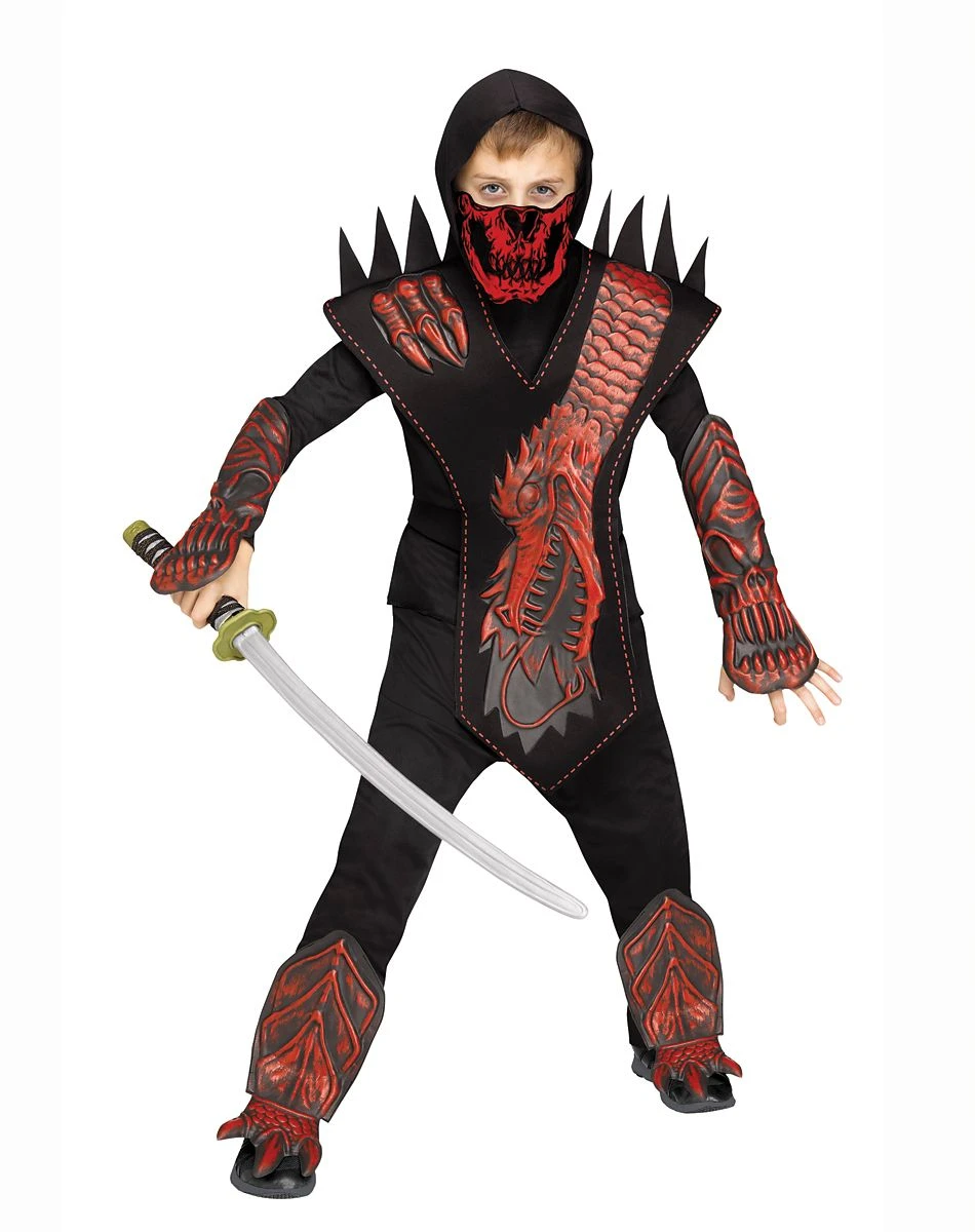 Spirit Halloween Kids Skull Dragon Ninja Costume 4 Spirit Halloween Kids Skull Dragon Ninja Costume - Image 2