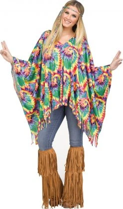 Spirit Halloween Hippie Poncho Set -HALLOWEEN COSTUMES Sales 01386648 a