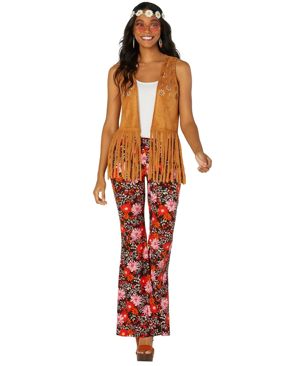 Spirit Halloween Fringed Hippie Vest 4 Spirit Halloween Fringed Hippie Vest - Image 2