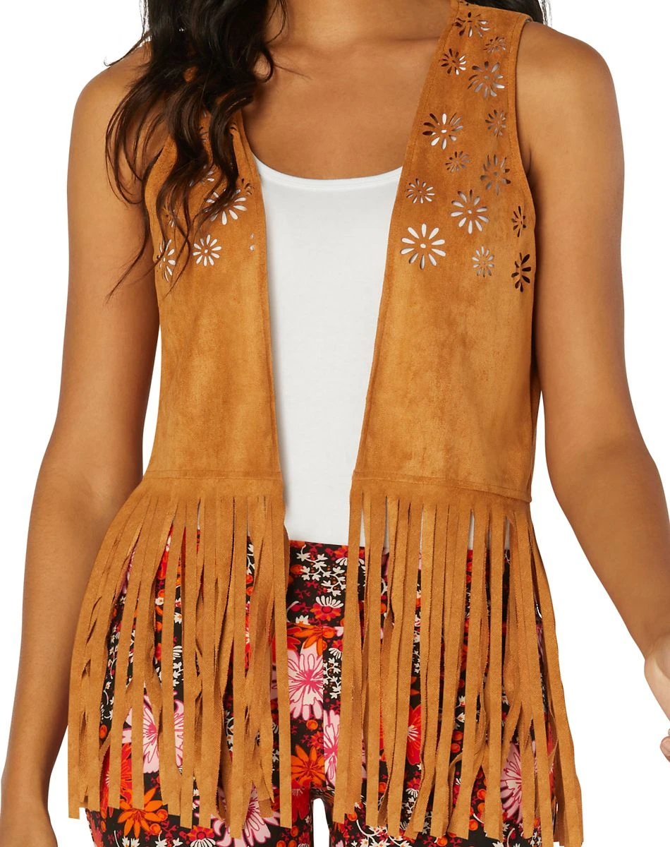Spirit Halloween Fringed Hippie Vest 5 Spirit Halloween Fringed Hippie Vest - Image 3