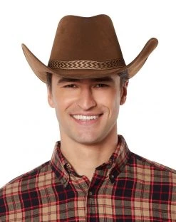 Spirit Halloween Deluxe Brown Cowboy Hat -HALLOWEEN COSTUMES Sales 01389543 b
