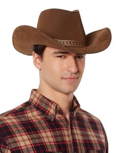 Spirit Halloween Deluxe Brown Cowboy Hat -HALLOWEEN COSTUMES Sales 01389543 e