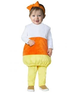 Spirit Halloween Baby Candy Corn Belly Costume