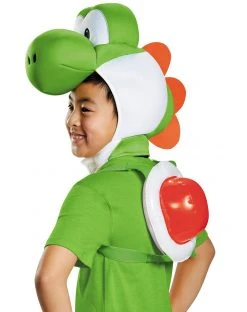 Spirit Halloween Kids Yoshi Costume Kit - Super Mario Bros.