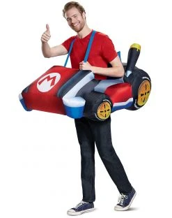 Spirit Halloween Adult Mario Kart Inflatable Costume - Mario Kart