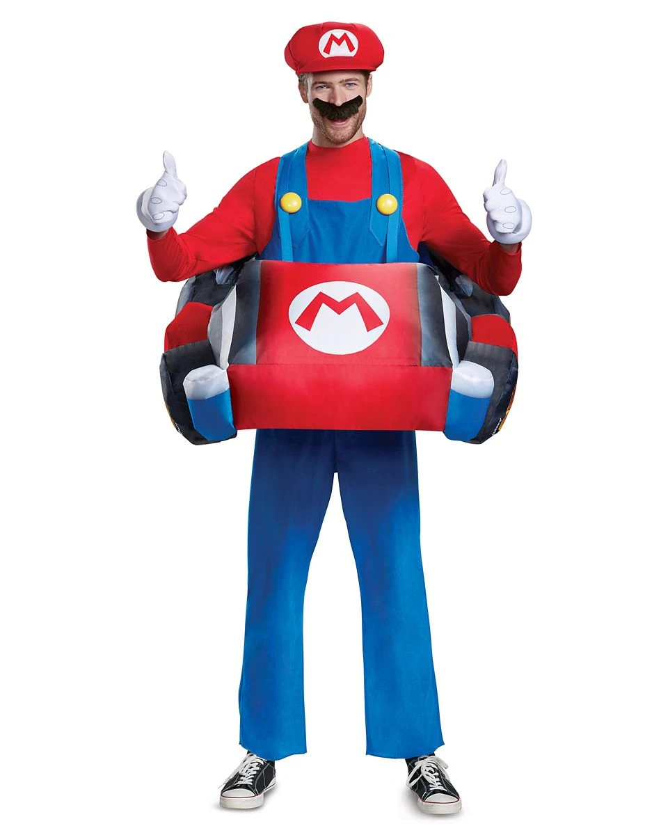 Spirit Halloween Adult Mario Kart Inflatable Costume - Mario Kart 5 Spirit Halloween Adult Mario Kart Inflatable Costume - Mario Kart - Image 3