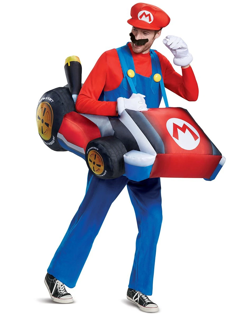 Spirit Halloween Adult Mario Kart Inflatable Costume - Mario Kart 6 Spirit Halloween Adult Mario Kart Inflatable Costume - Mario Kart - Image 4