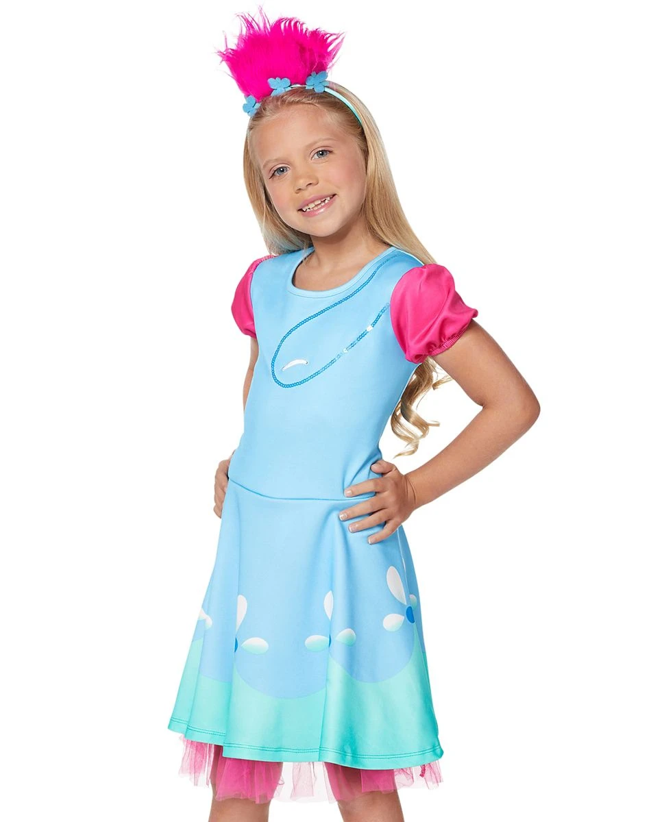 Spirit Halloween Kids Trolls Dress 5 Spirit Halloween Kids Trolls Dress - Image 3