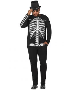 Spirit Halloween Long Sleeve Skeleton T Shirt