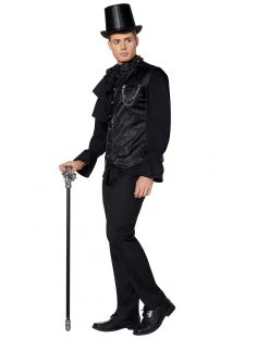 Spirit Halloween Striped Victorian Vampire Vest -HALLOWEEN COSTUMES Sales 01395805 c