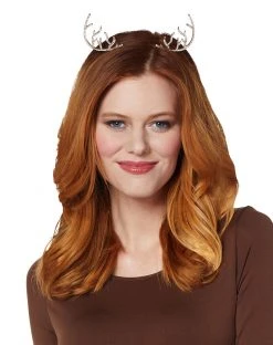 Spirit Halloween Rhinestone Deer Antler Headband