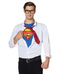 Spirit Halloween Adult Superman Shirt Kit - DC Comics