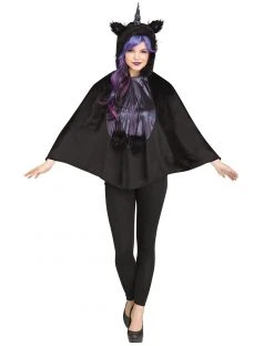 Spirit Halloween Dark Unicorn Poncho