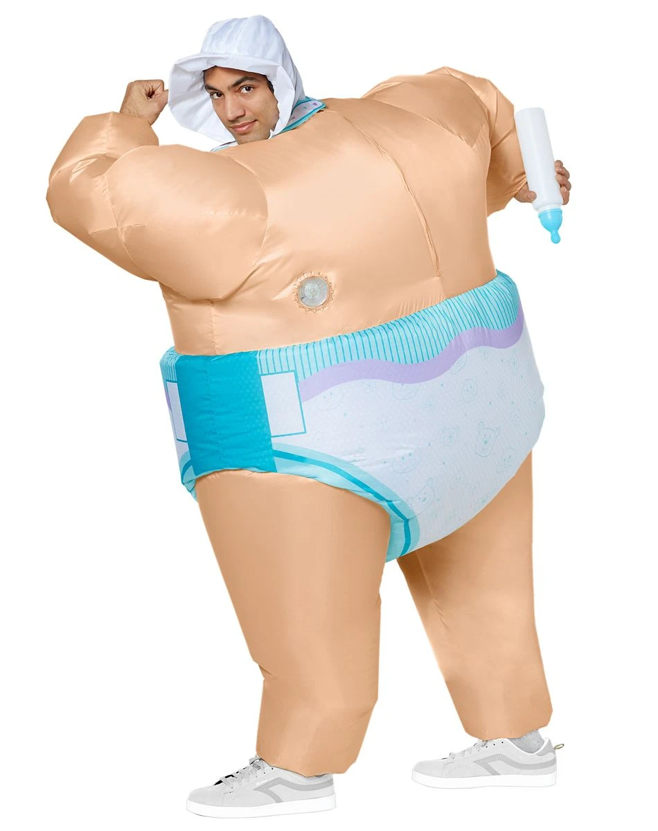 Spirit Halloween Adult Inflatable Baby Costume 4 Spirit Halloween Adult Inflatable Baby Costume - Image 2