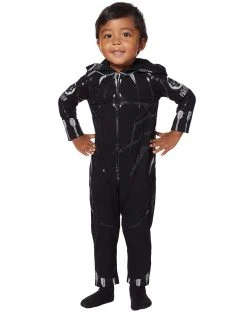 Spirit Halloween Toddler Black Panther Coveralls Costume - Marvel -HALLOWEEN COSTUMES Sales 01400902 d