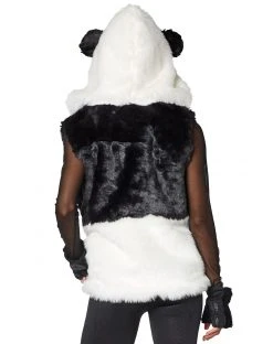 Spirit Halloween Faux Fur Panda Vest -HALLOWEEN COSTUMES Sales 01401249 b