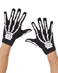 Spirit Halloween Black Skeleton Gloves
