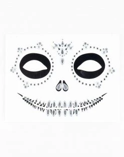 Spirit Halloween Skeleton Face Jewels -HALLOWEEN COSTUMES Sales 01403617 c