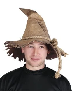 Spirit Halloween Burlap Scarecrow Hat