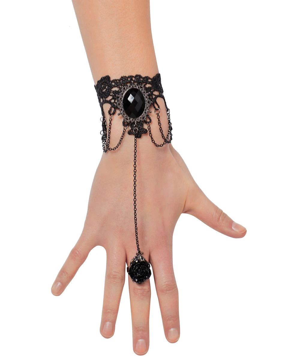 Spirit Halloween Vampire Lace Hand Chain 3 Spirit Halloween Vampire Lace Hand Chain