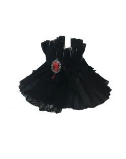 Spirit Halloween Pleated Vampire Neck Ruffle