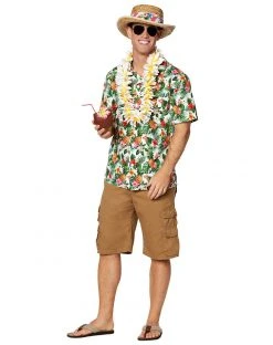 Spirit Halloween Luau Shirt Costume Kit