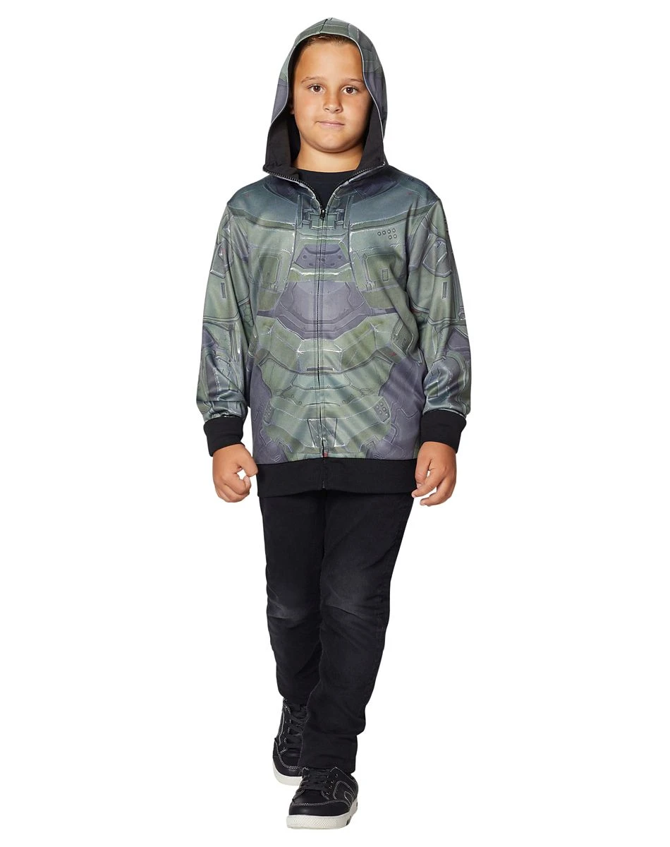Spirit Halloween Kids Master Chief Hoodie - Halo 3 Spirit Halloween Kids Master Chief Hoodie - Halo