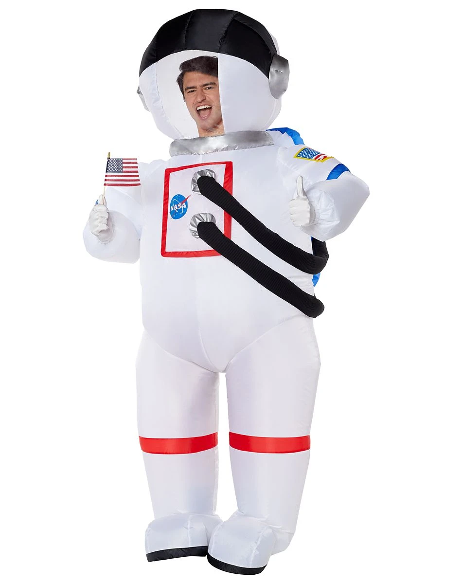 Spirit Halloween Adult NASA Space Suit Inflatable Costume 3 Spirit Halloween Adult NASA Space Suit Inflatable Costume