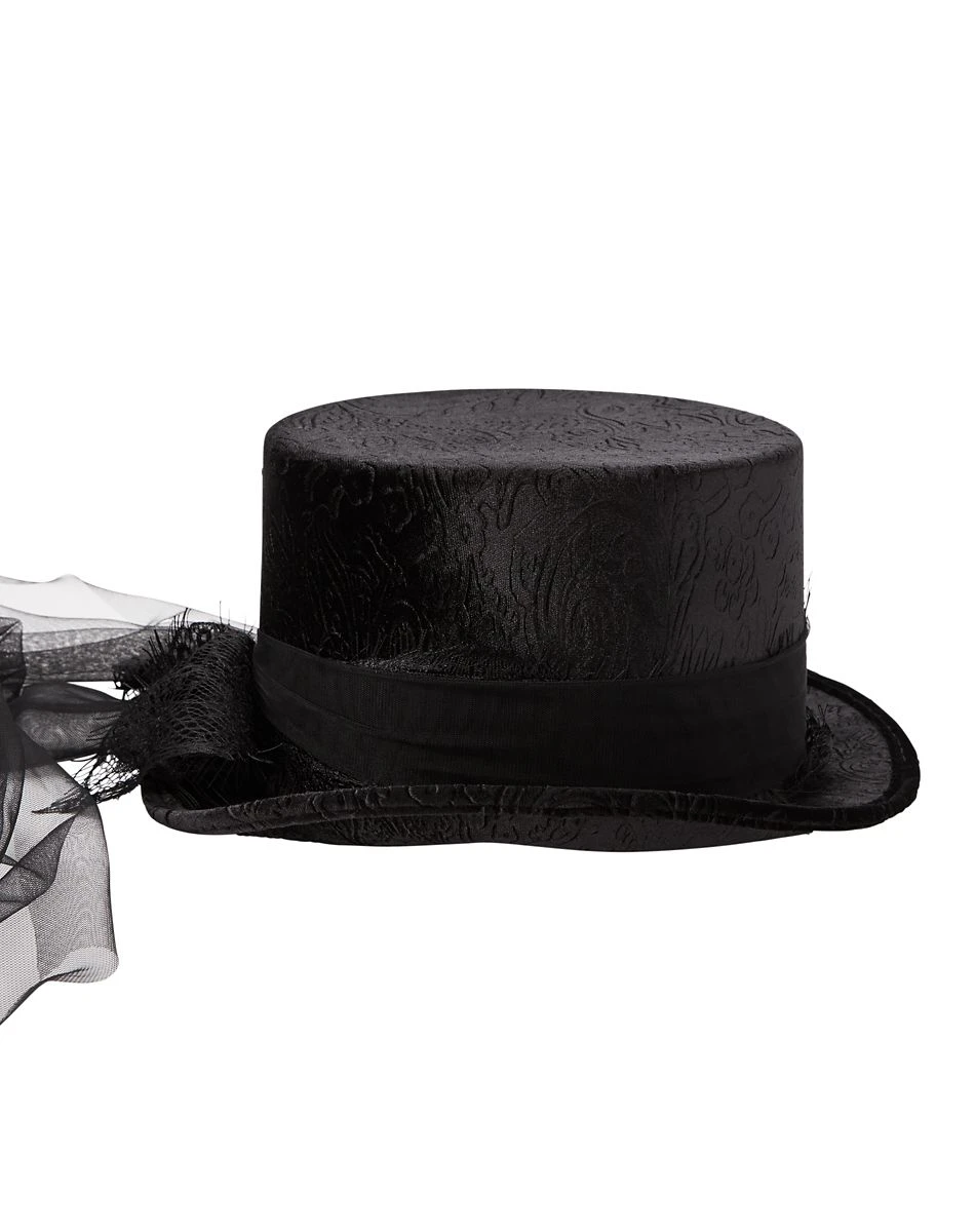 Spirit Halloween Vampire Lace Top Hat 6 Spirit Halloween Vampire Lace Top Hat - Image 4