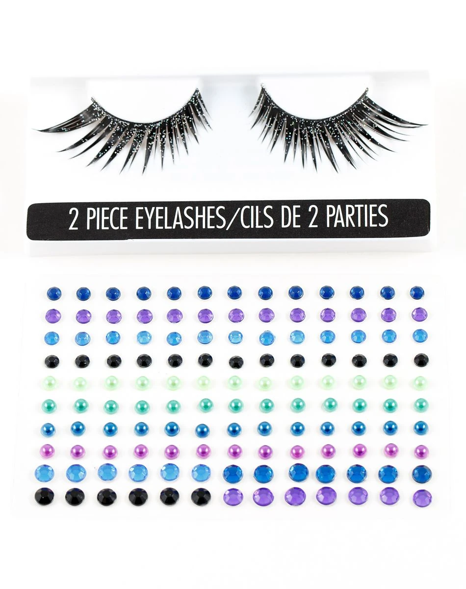 Spirit Halloween Dark Unicorn Gem and Eyelash Kit 3 Spirit Halloween Dark Unicorn Gem and Eyelash Kit