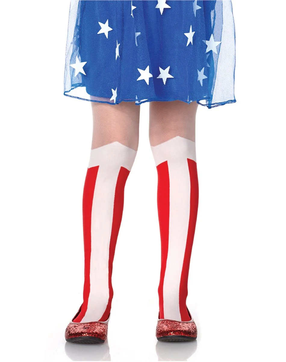 Spirit Halloween Kids Wonder Woman Tights - DC Comics 3 Spirit Halloween Kids Wonder Woman Tights - DC Comics