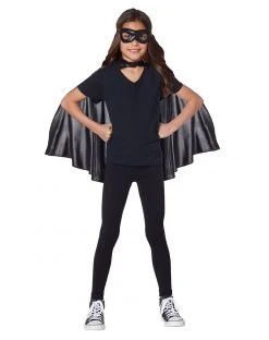 Spirit Halloween Kids Black Cape and Mask