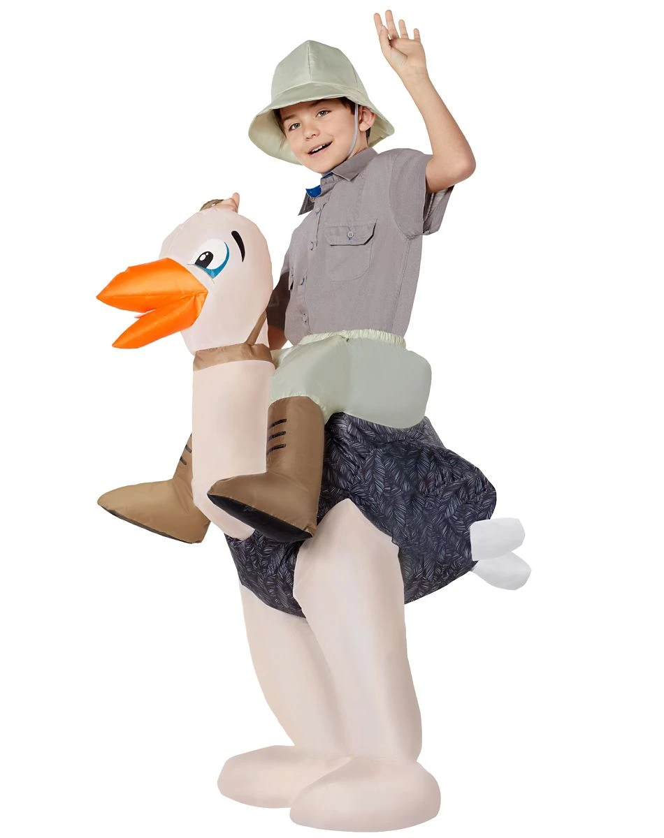 Spirit Halloween Kids Inflatable Ostrich Piggyback Costume 3 Spirit Halloween Kids Inflatable Ostrich Piggyback Costume