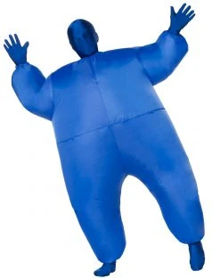 Spirit Halloween Kids Blue Light Up Inflatable Super Skin Suit Costume