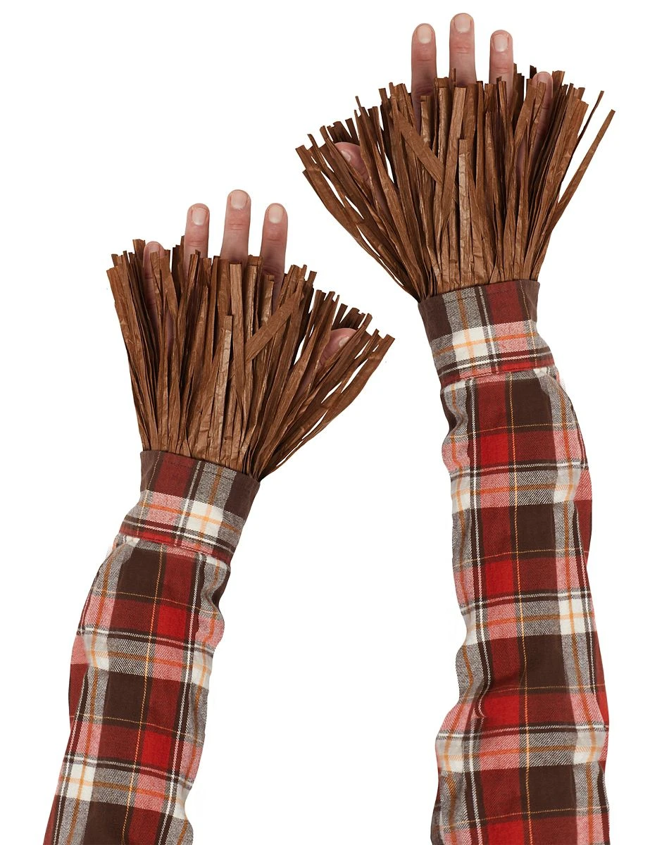 Spirit Halloween Adult Dark Brown Scarecrow Arm and Leg Cuffs 4 Spirit Halloween Adult Dark Brown Scarecrow Arm and Leg Cuffs - Image 2