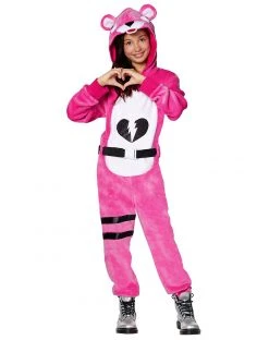 Spirit Halloween Girls Plush Cuddle Team Leader Costume - Fortnite