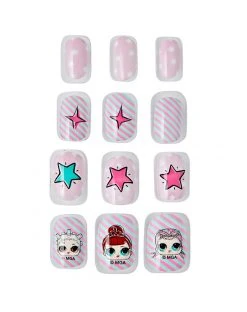 Spirit Halloween Kids Press On Nails 4 Pack - LOL Surprise Doll