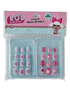 Spirit Halloween Kids Press On Nails 4 Pack - LOL Surprise Doll -HALLOWEEN COSTUMES Sales 01420298 e
