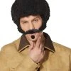 Spirit Halloween 70s Black Curly Wig With Mustache 1 Spirit Halloween 70s Black Curly Wig With Mustache -HALLOWEEN COSTUMES Sales 01424126 a
