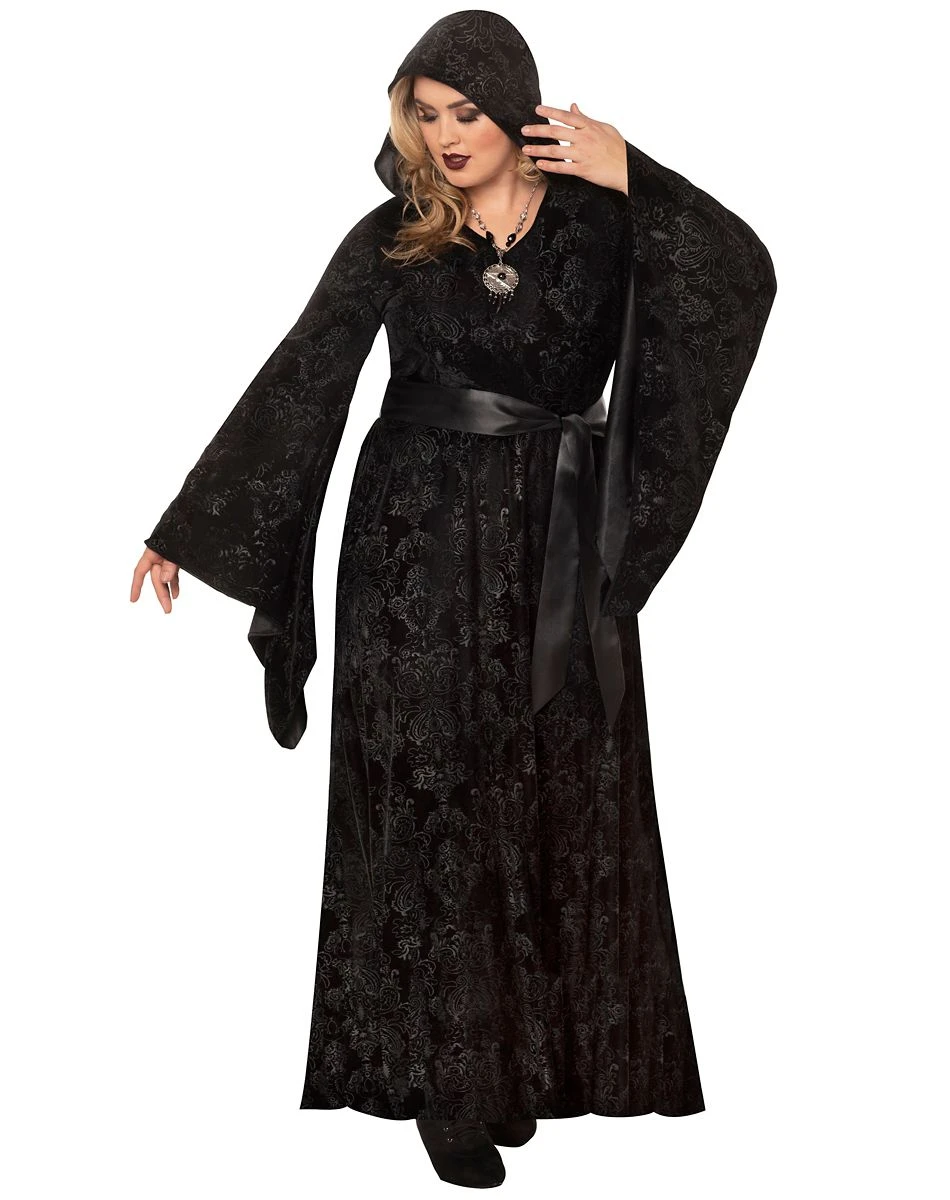 Spirit Halloween Velvet Hooded Plus Size Robe 3 Spirit Halloween Velvet Hooded Plus Size Robe