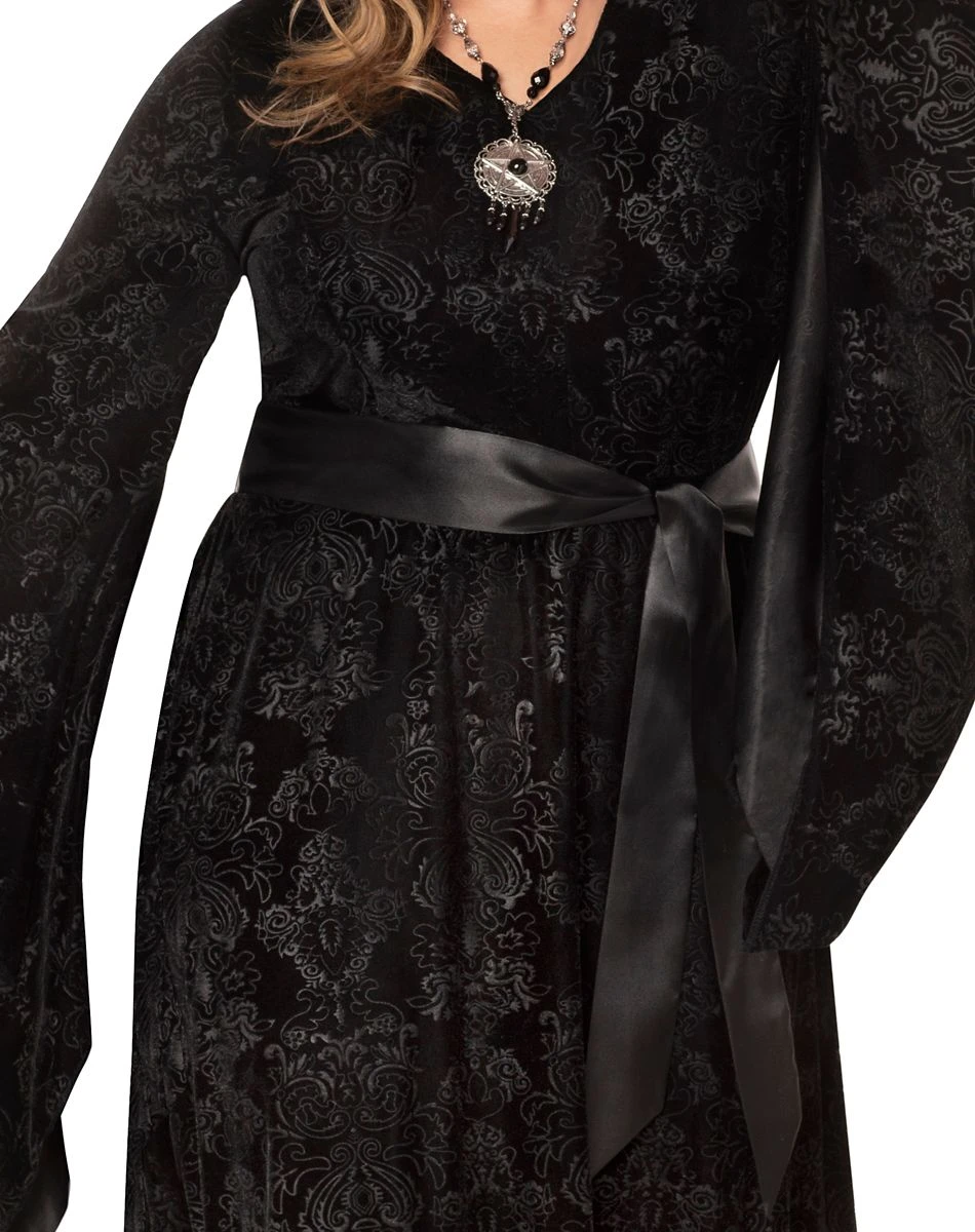 Spirit Halloween Velvet Hooded Plus Size Robe 6 Spirit Halloween Velvet Hooded Plus Size Robe - Image 4